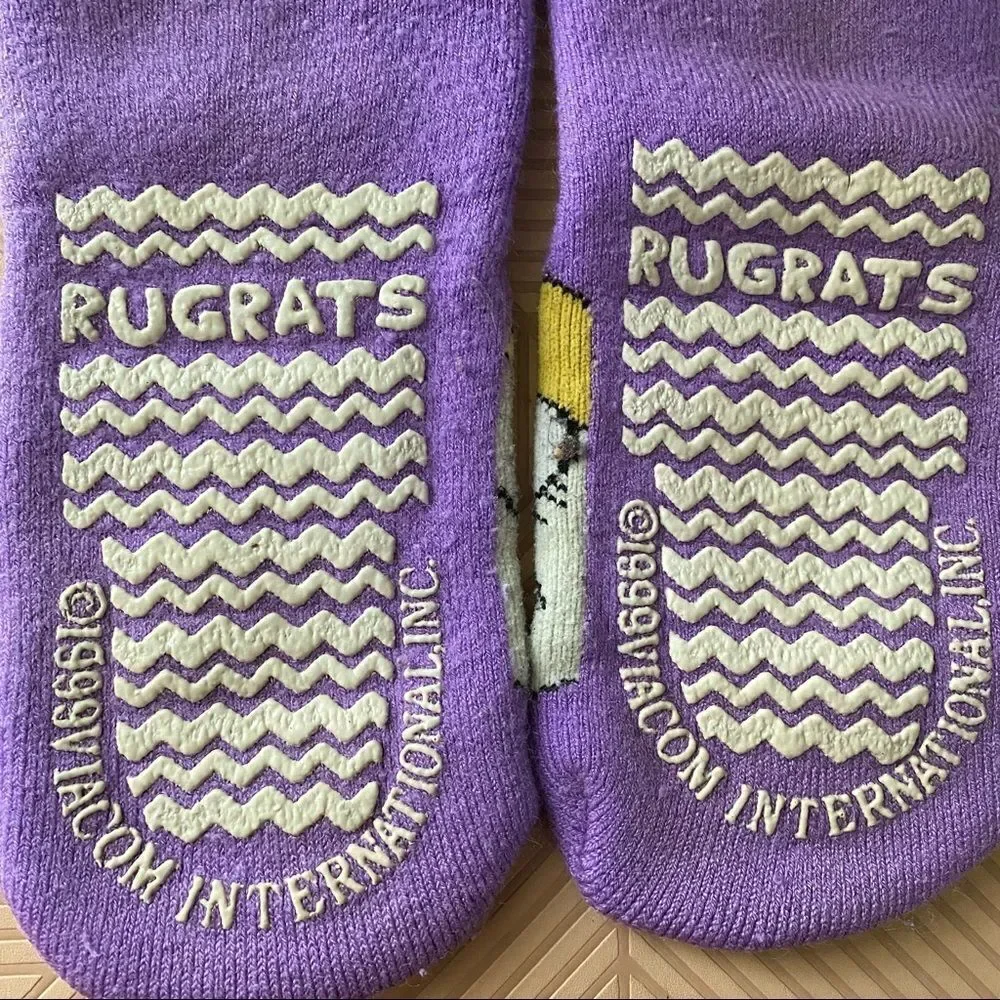 Vintage Rugrats Socks Angelica Pickles 1999 Viacom International Inc Nickelodeon